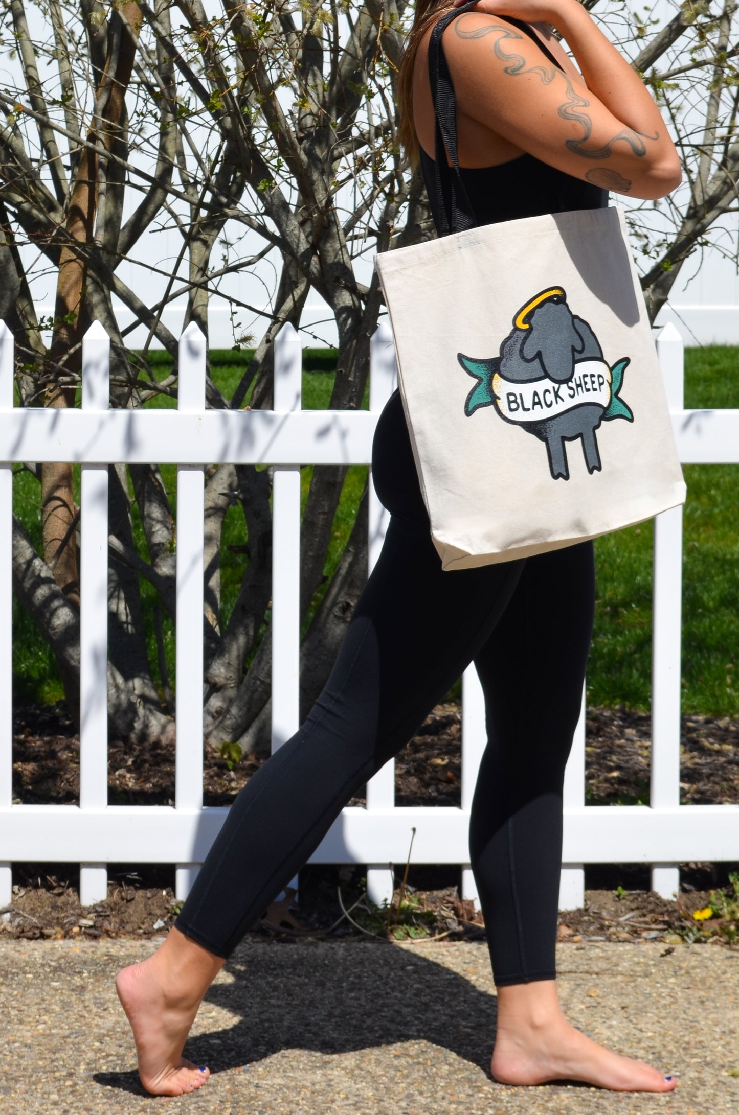 Banner Black Sheep Tote Bag
