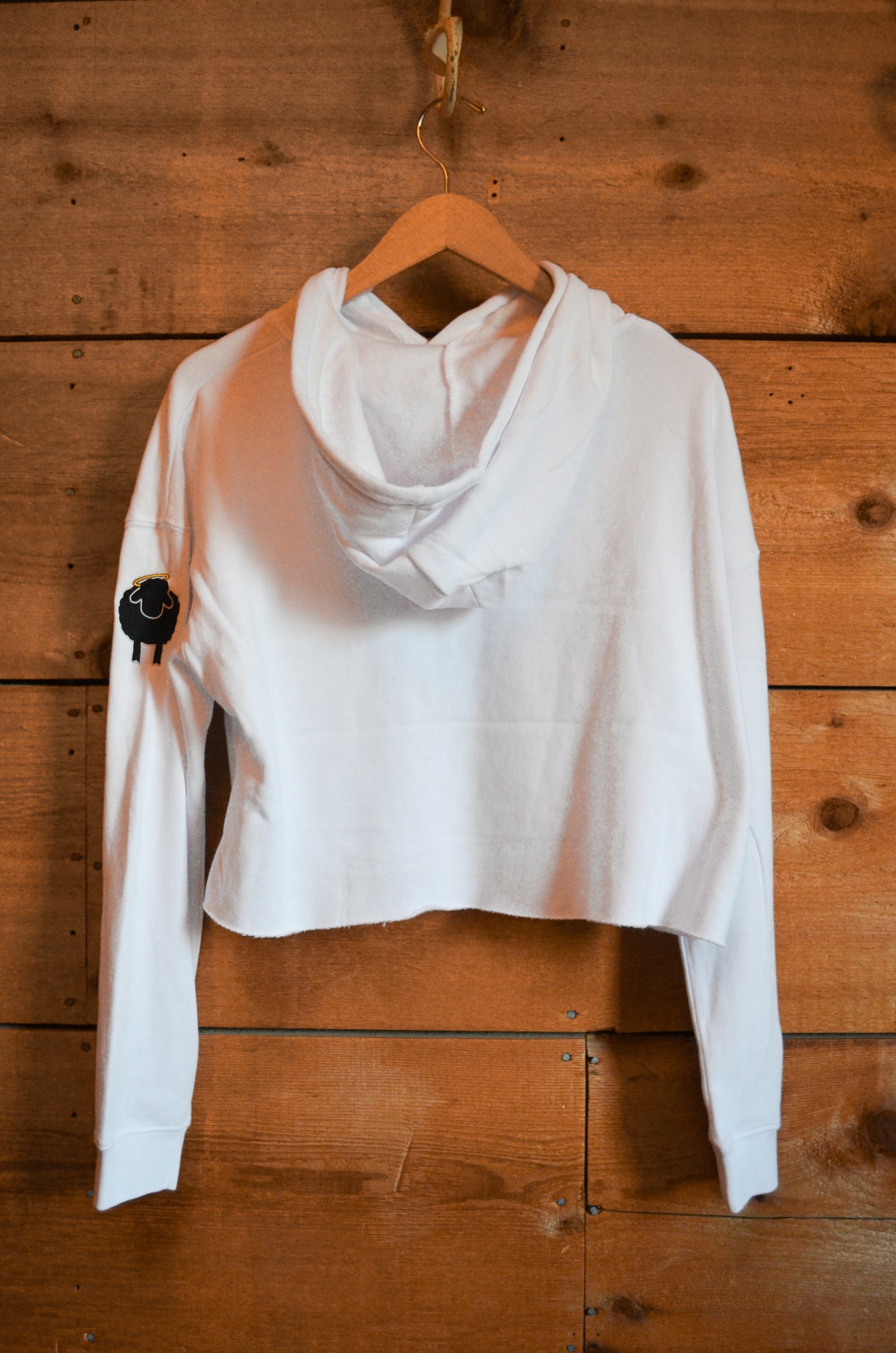 Crop Embroidered Sweatshirt