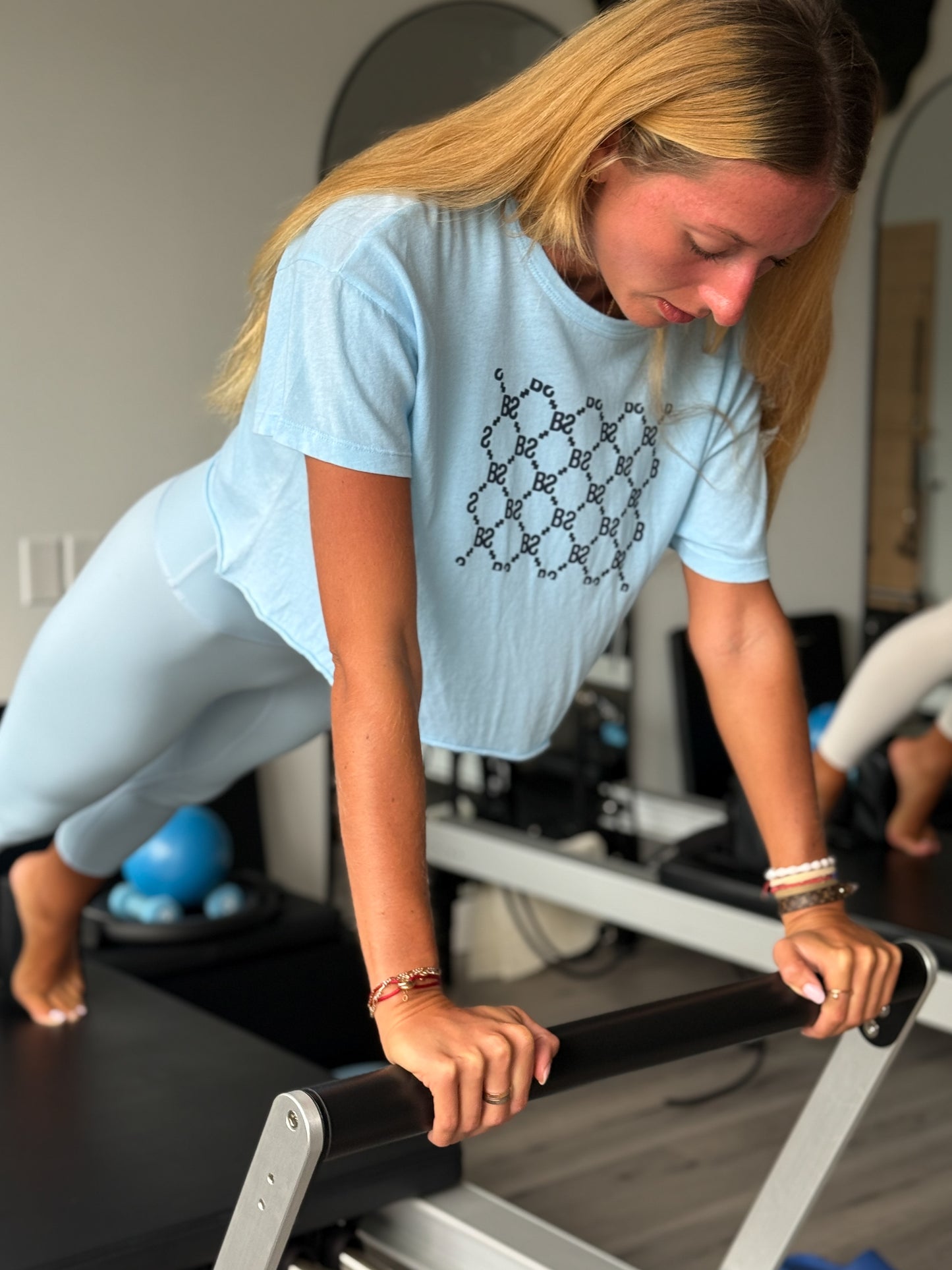Louis V Blue Crop Tee